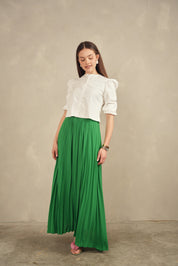 Chiffon Pleated Maxi Skirt