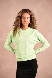 Striped Rib Dolman Tee