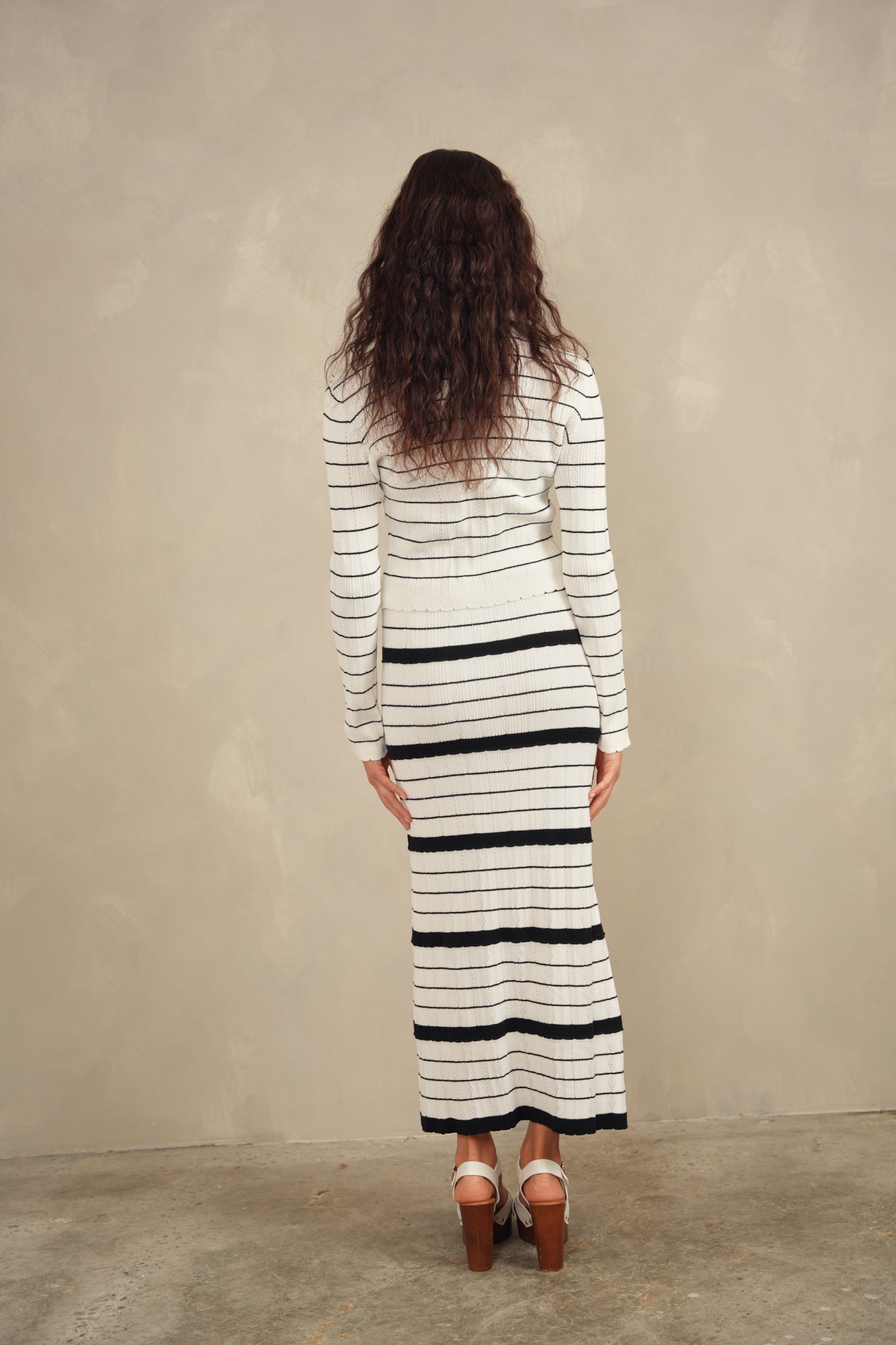 Pointelle Tiered Skirt
