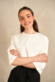 Embossed Crown Printed Tee