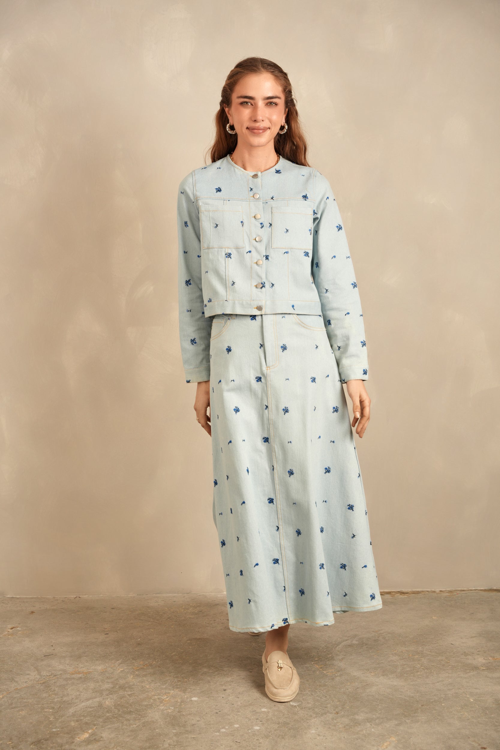 Embroidered Denim Jacket