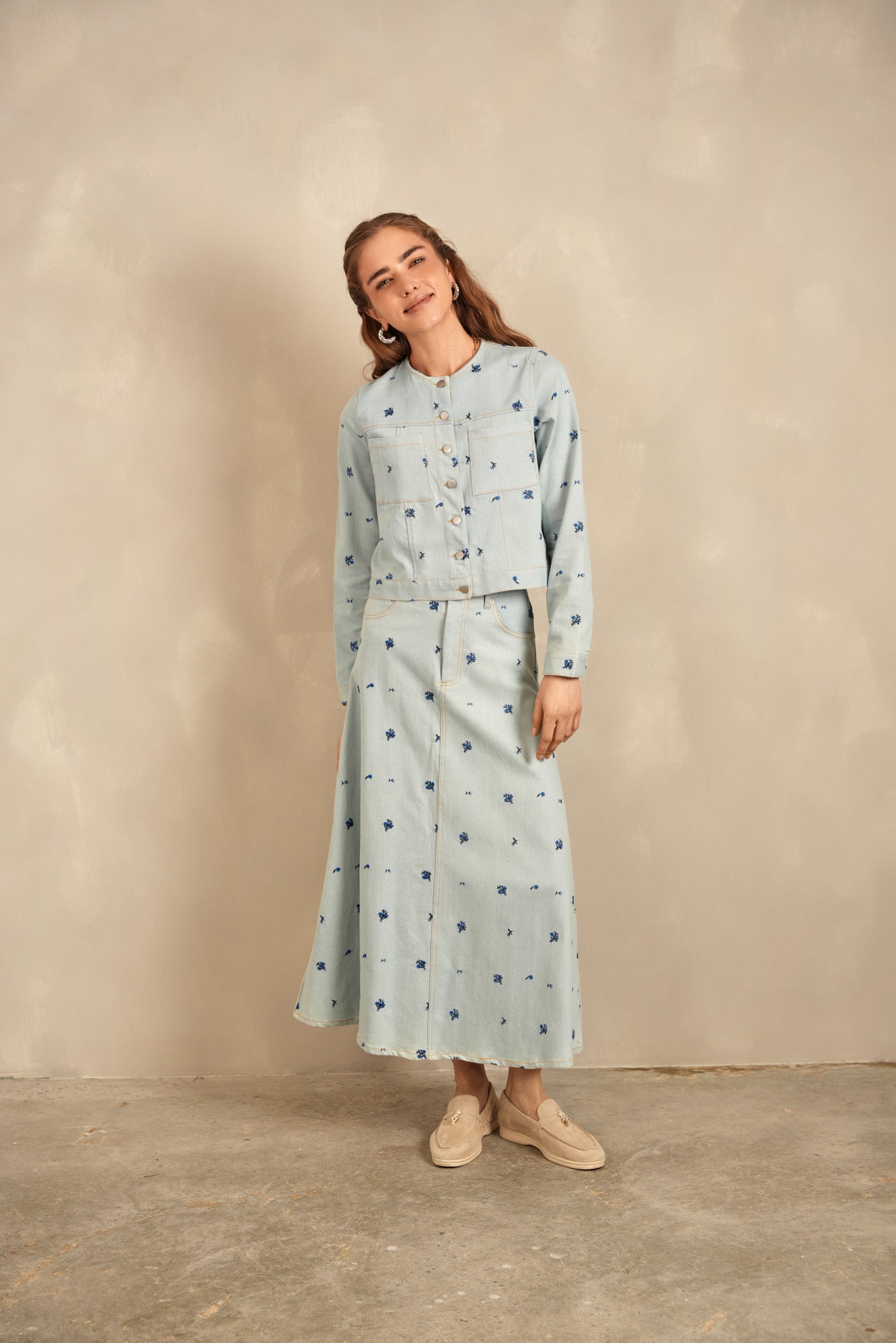 Embroidered Denim Jacket