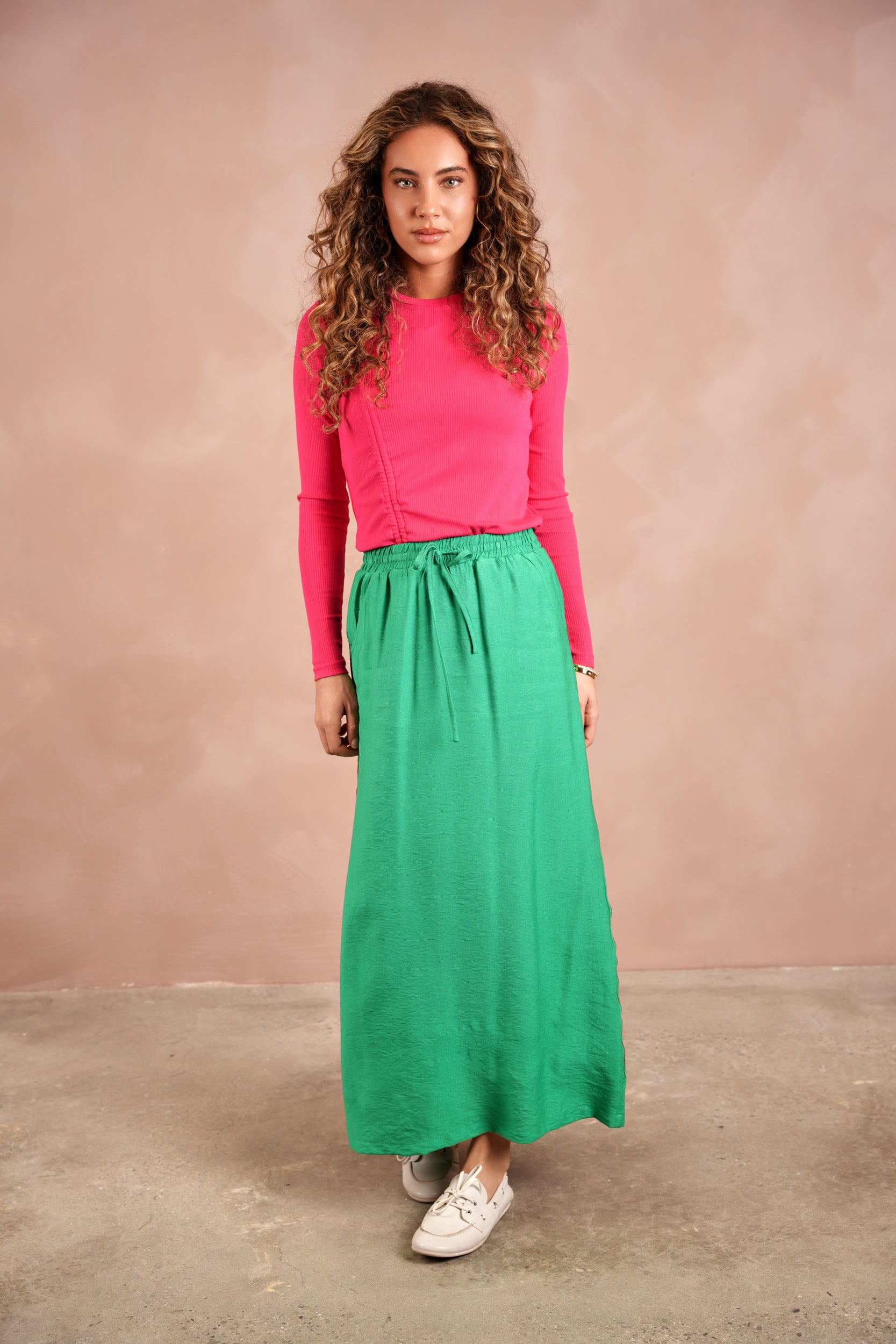 Flower Embroidered Skirt
