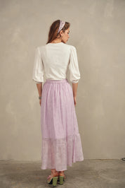 Mock Wrap Frilled Skirt