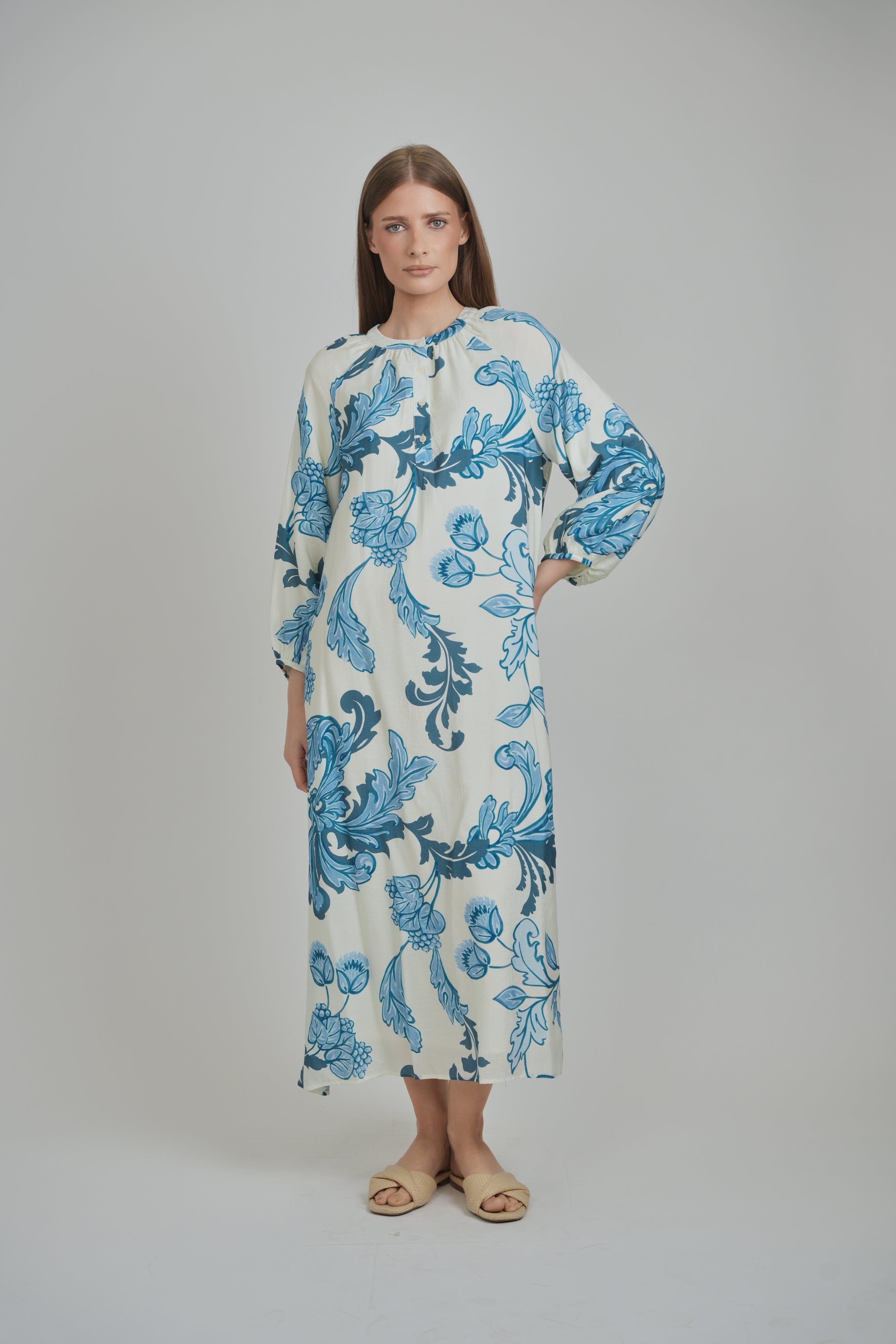 LIORA DRESS (AZURE BLOOM)