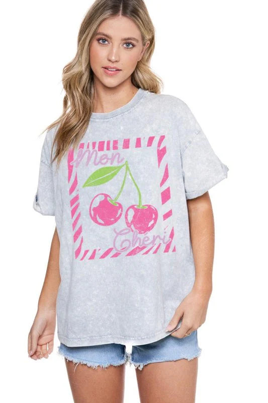 Mon Cheri Coquette Graphic Top