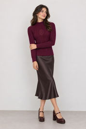 CRESTED CABLEKNIT SWEATER (D16)
