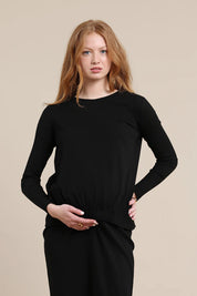 Willow Maternity Top in Black