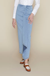 PREORDER - VendÃ´me Skirt in Stone Wash Denim