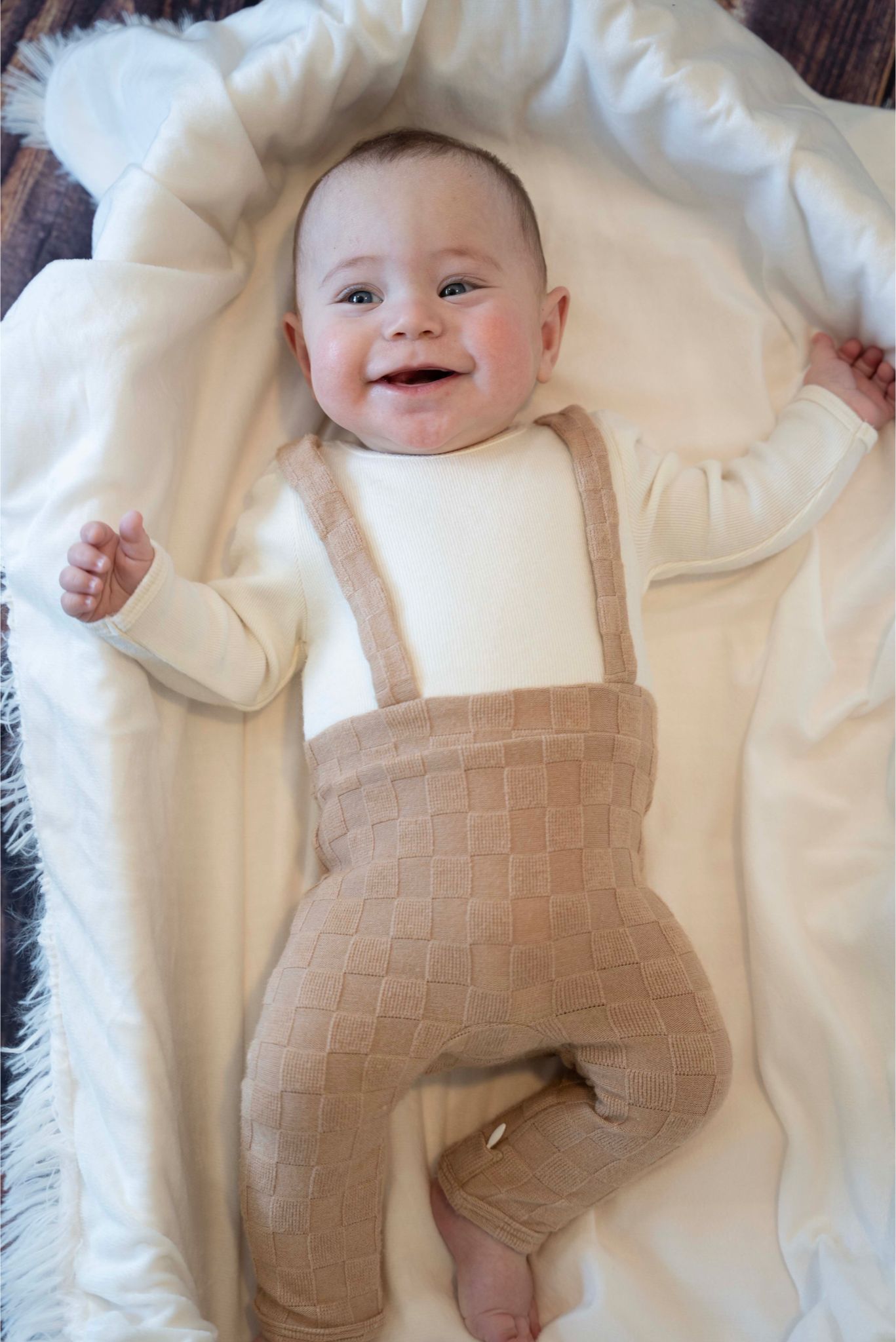 Camel Checker Romper