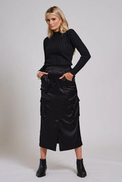 Silk Cargo Skirt