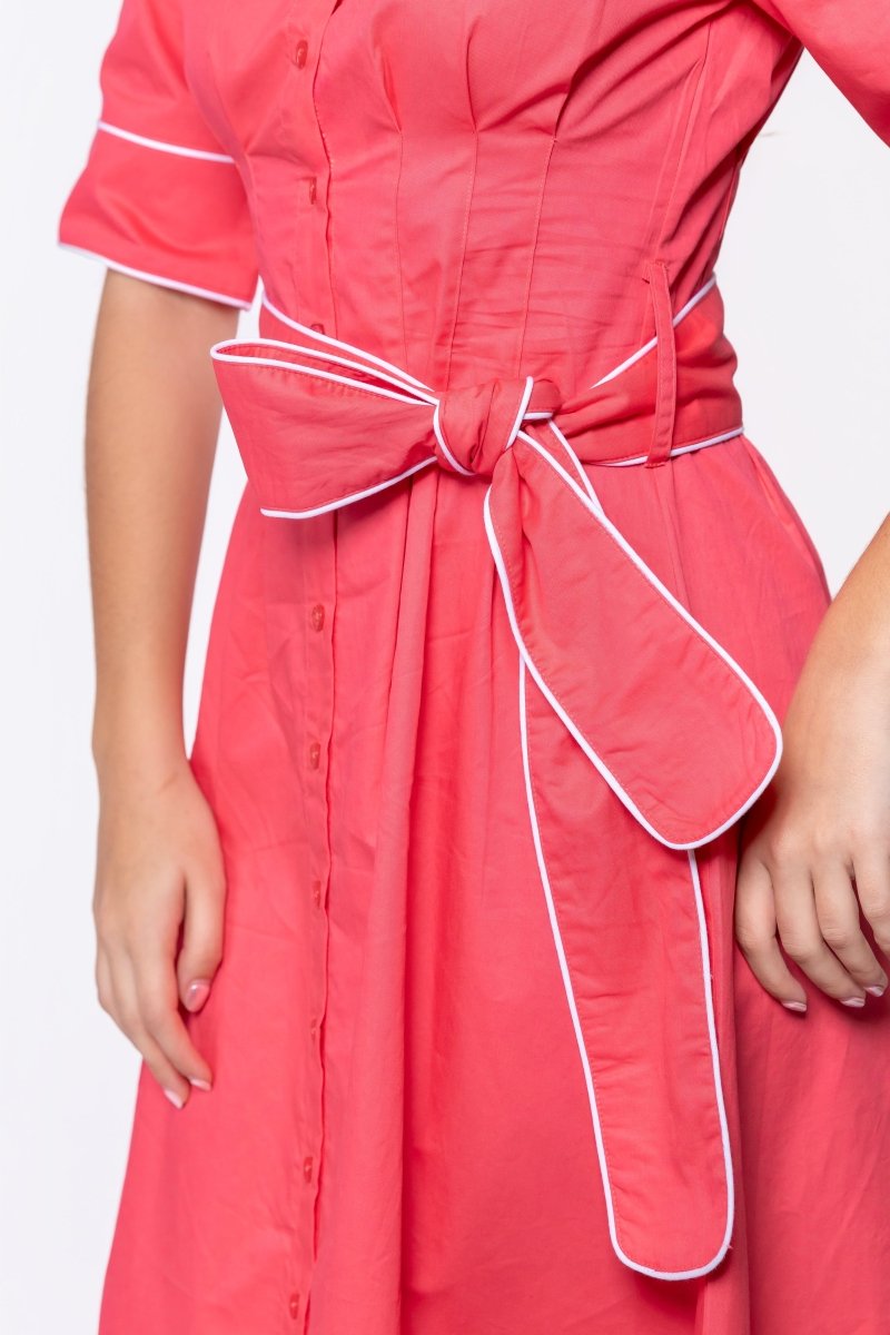 Logan Dress (Coral Pink)