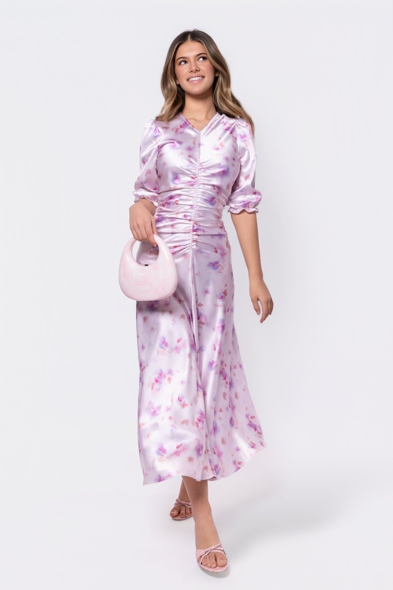 Audrey Dress Short Sleeve (Pink/Purple)