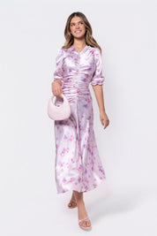 Audrey Dress Short Sleeve (Pink/Purple)