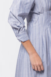 Gianna Dress (Blue Stripe)