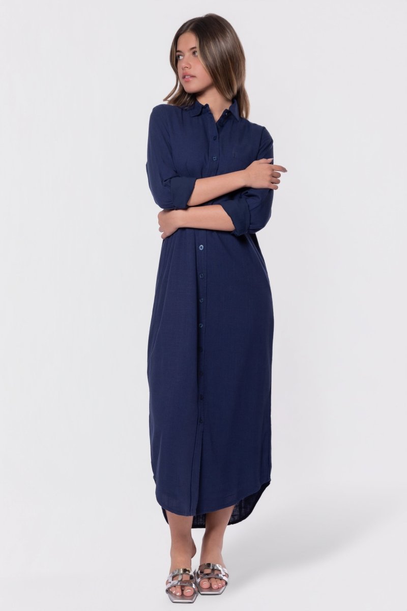 Bonnie Dress 49" (Navy)