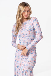 Miri Dress (Light Pink Flower)