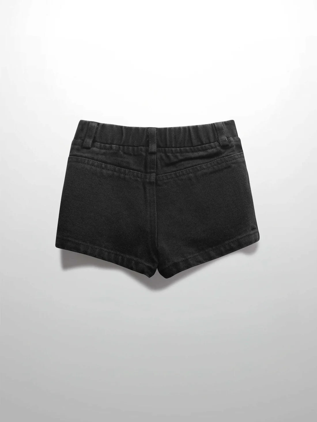 Denim Shorts- Black Denim