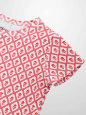 Diamond Flower T-Shirt - Short Sleeve