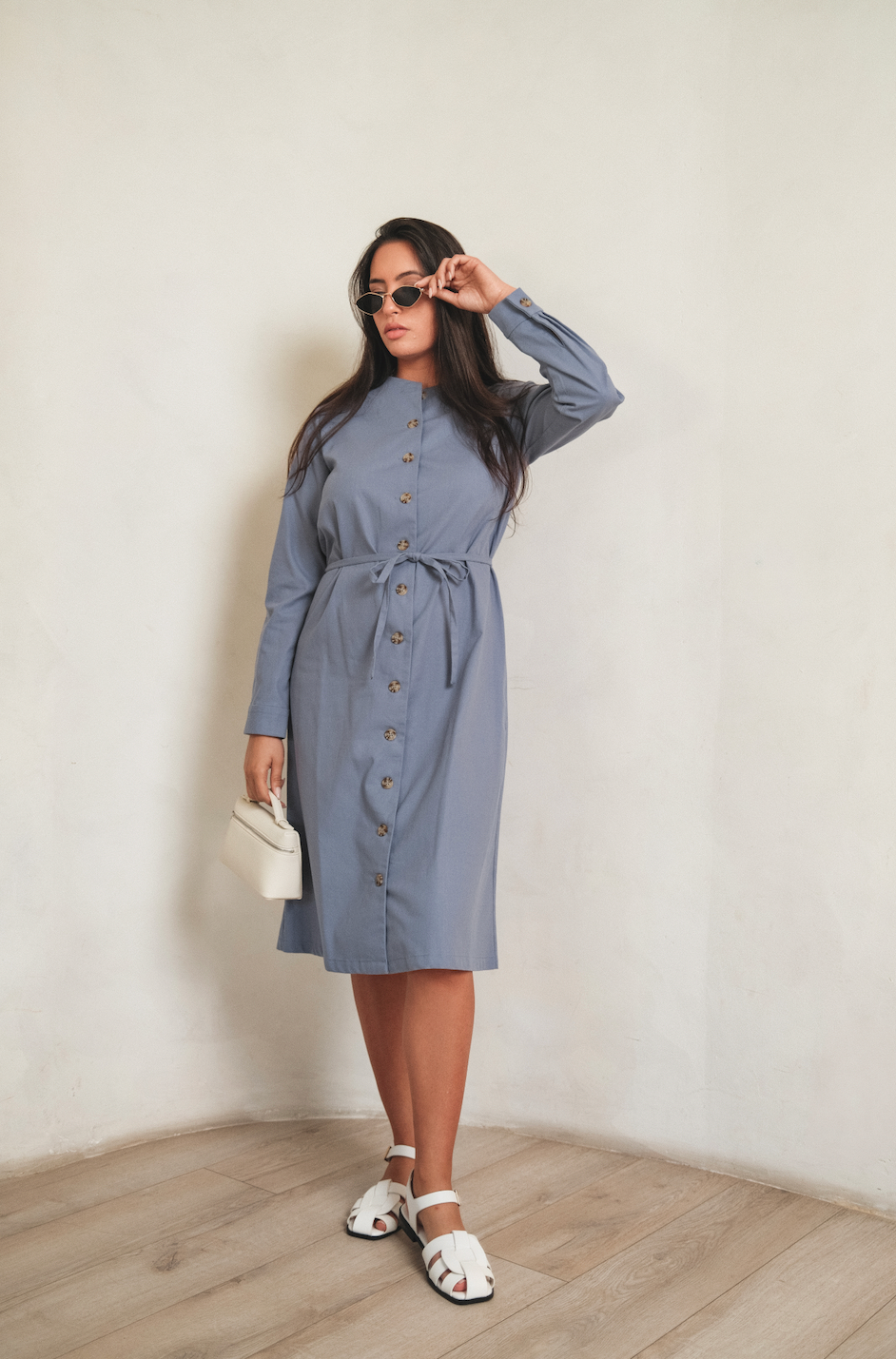 Violet Blue Vest Dress