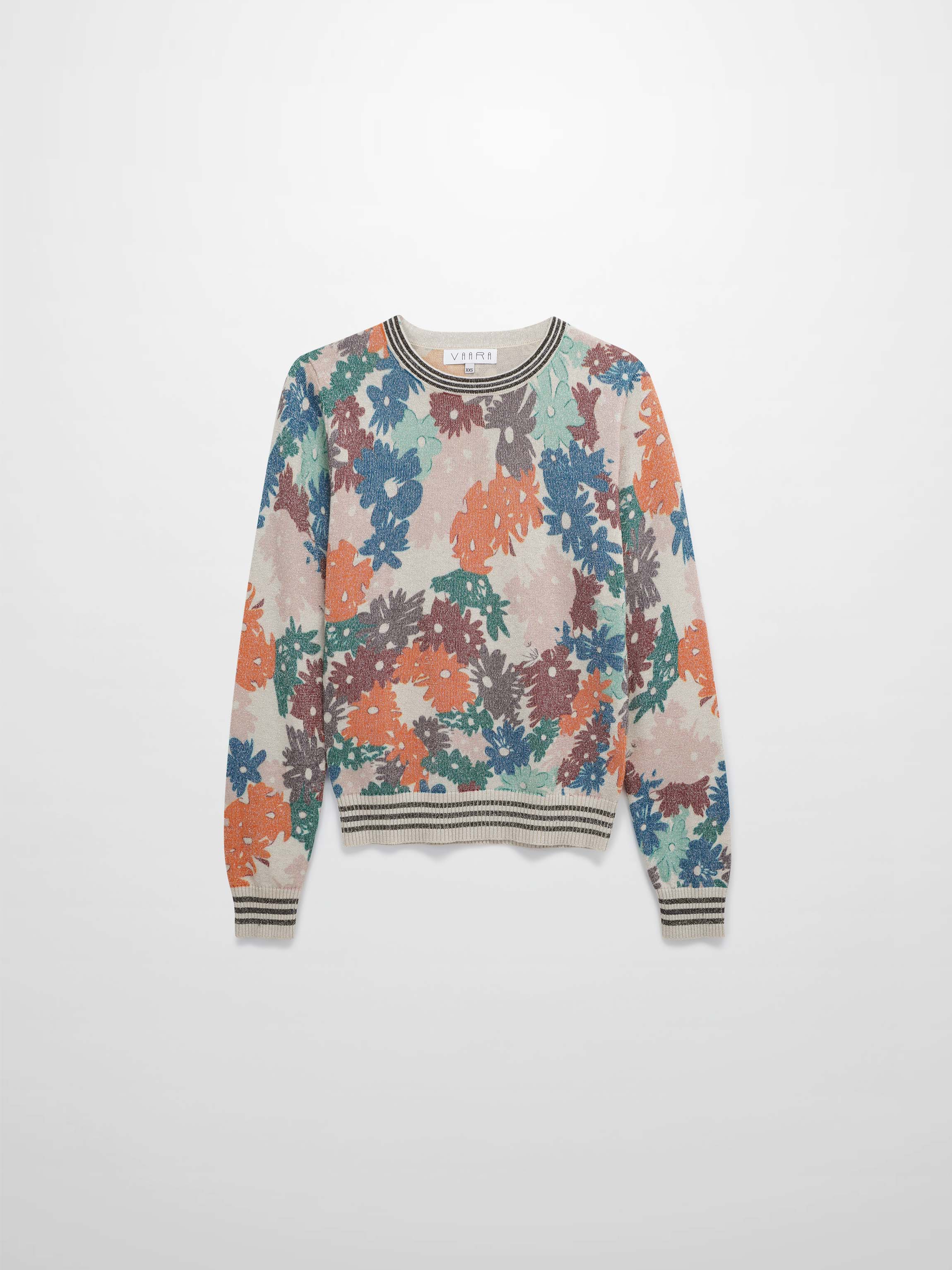 Crew Lurex Sweater-Floral