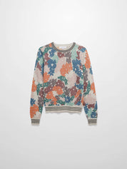 Crew Lurex Sweater-Floral