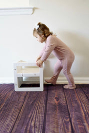 Dusty Rose Thick Ribbed Pocket Footie