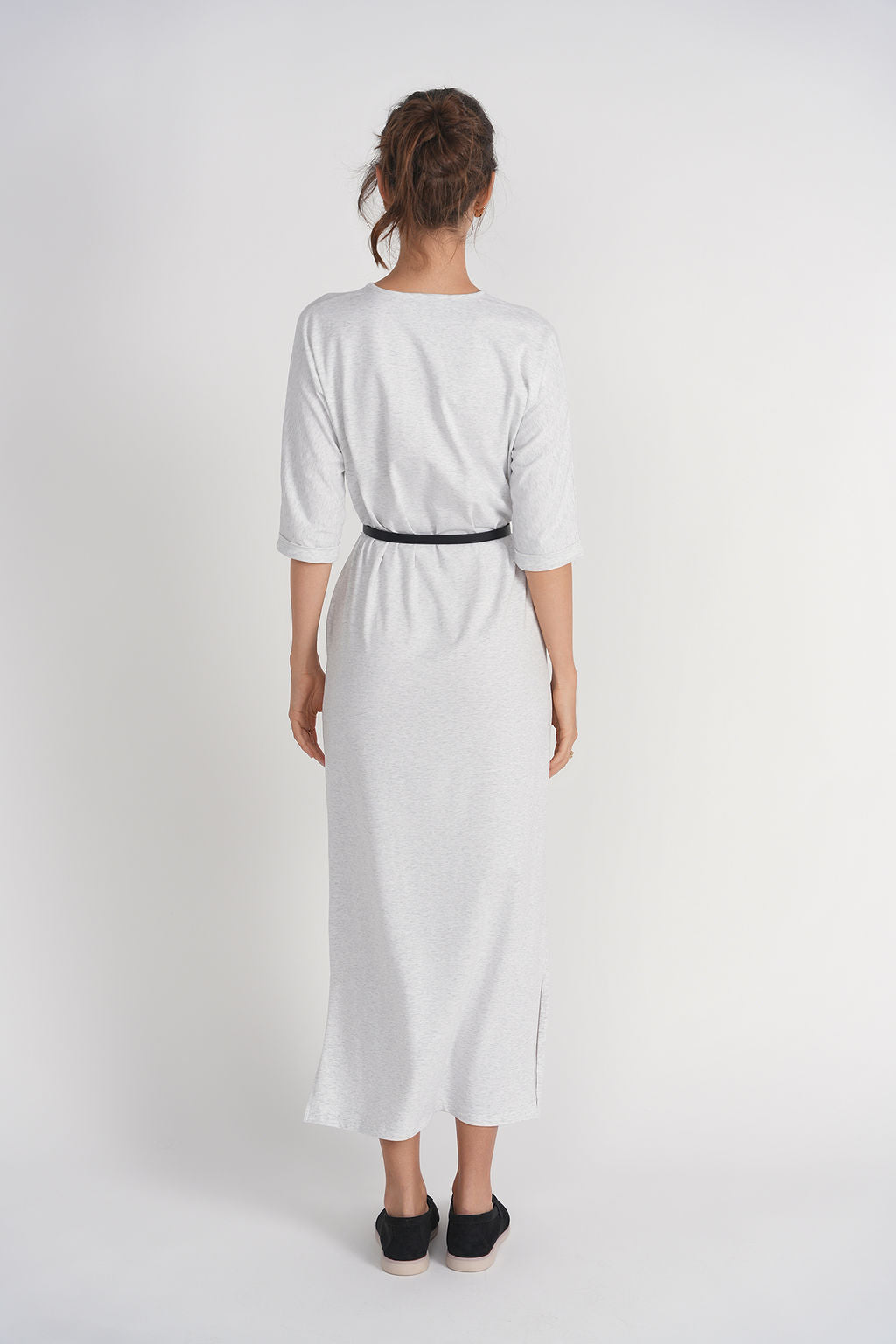 T-shirt Midi Dress- Papaya