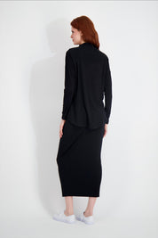 PASHMINA SKIRT-BLACK
