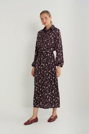 Printed Round Neck Slip Dress