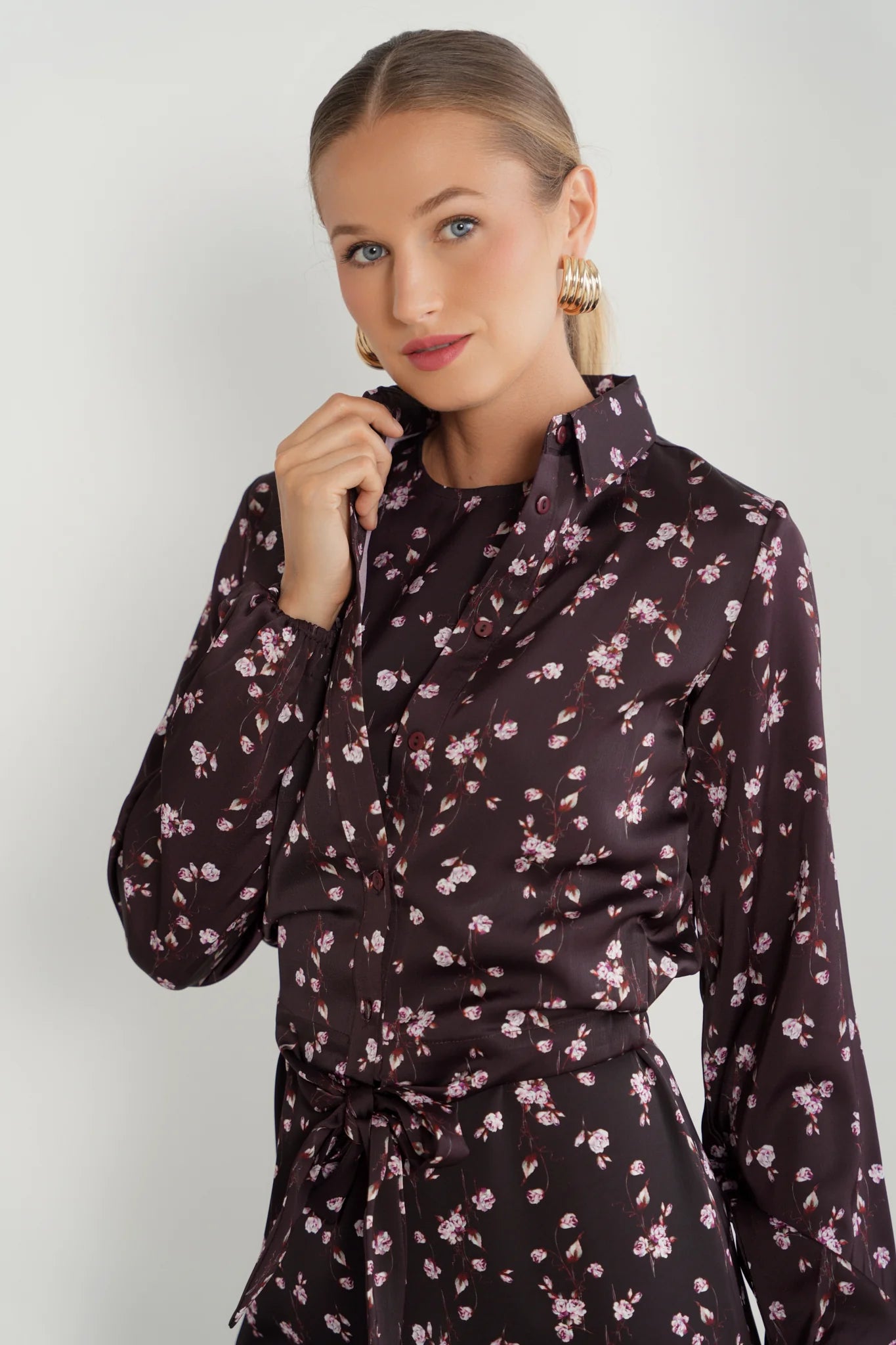 Button Down Tie Shirt
