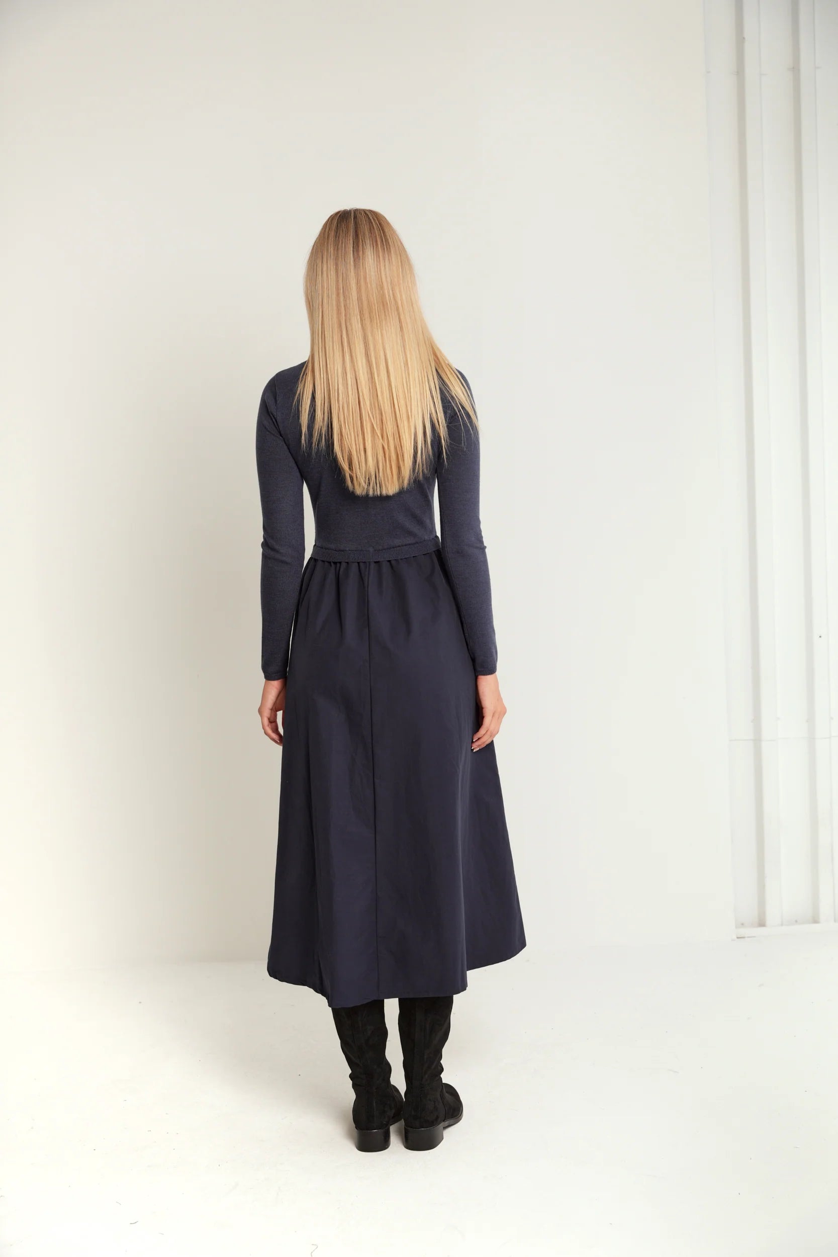 Center Rib Twofer Dress