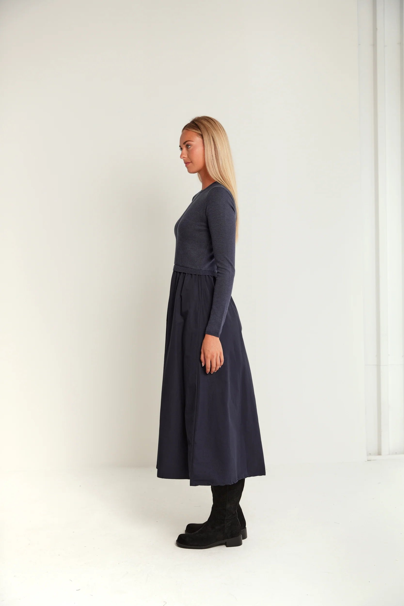 Center Rib Twofer Dress