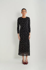 Mesh Ruching Dress