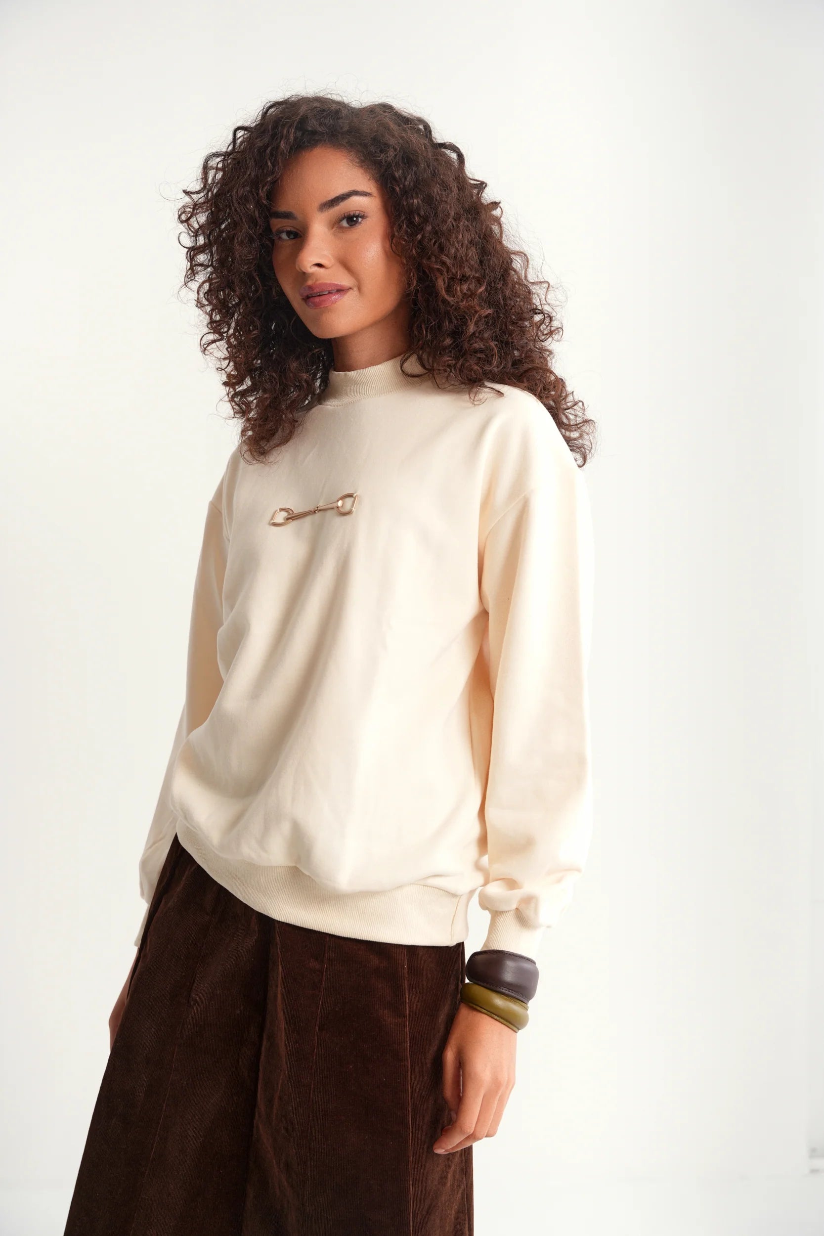 Mock Neck Sweatshirt