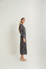 Printed Round Neck Slip Dress