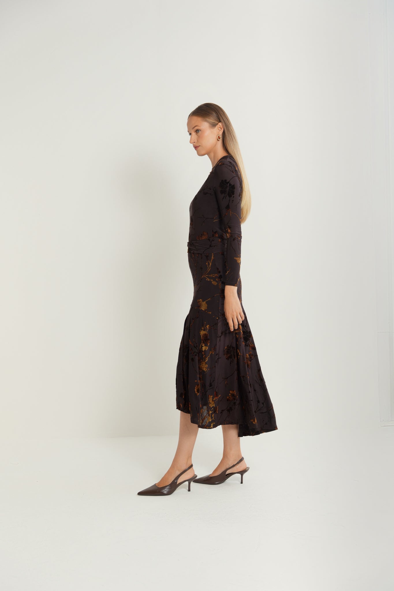 Velour Burnout Skirt