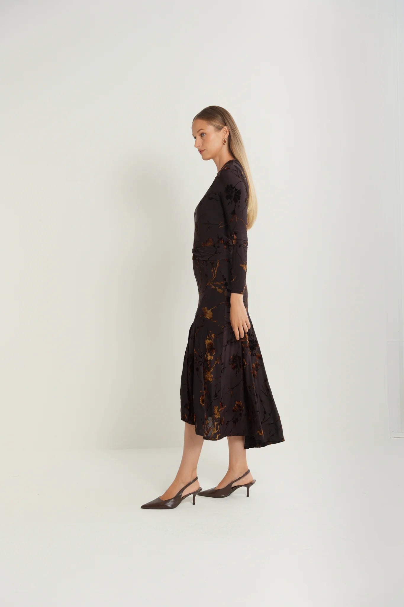 Velour Burnout Skirt