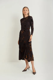 Velour Burnout Skirt