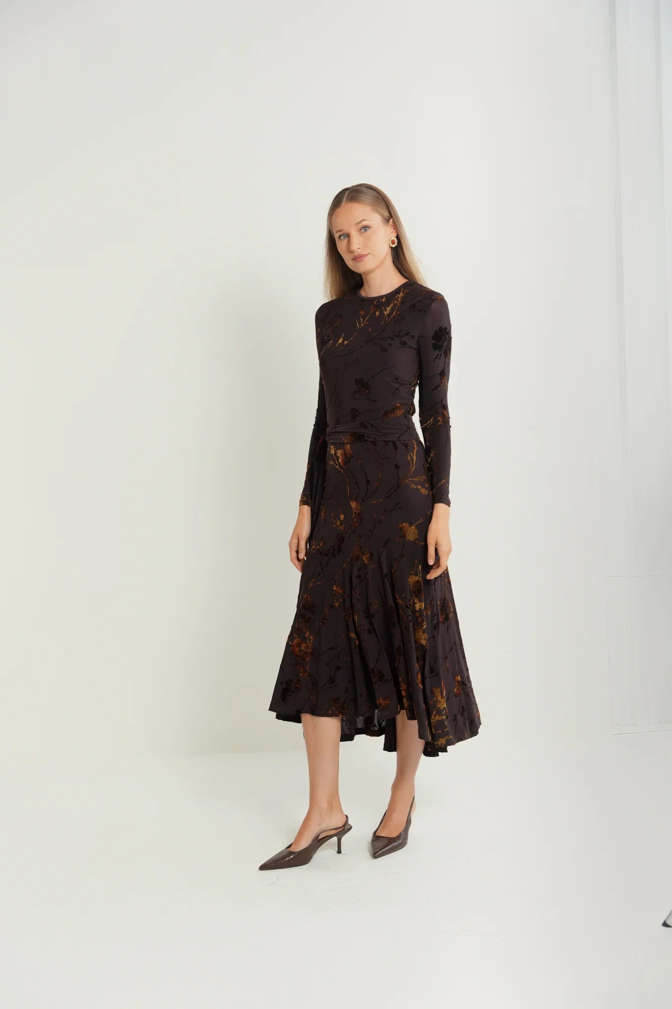 Velour Burnout Skirt