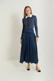 Fitted Cardigan w/ Button Opening