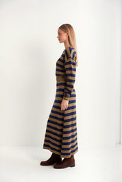 Oversized Jacquard Knit Skirt