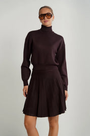 Knit Pleated Skirt