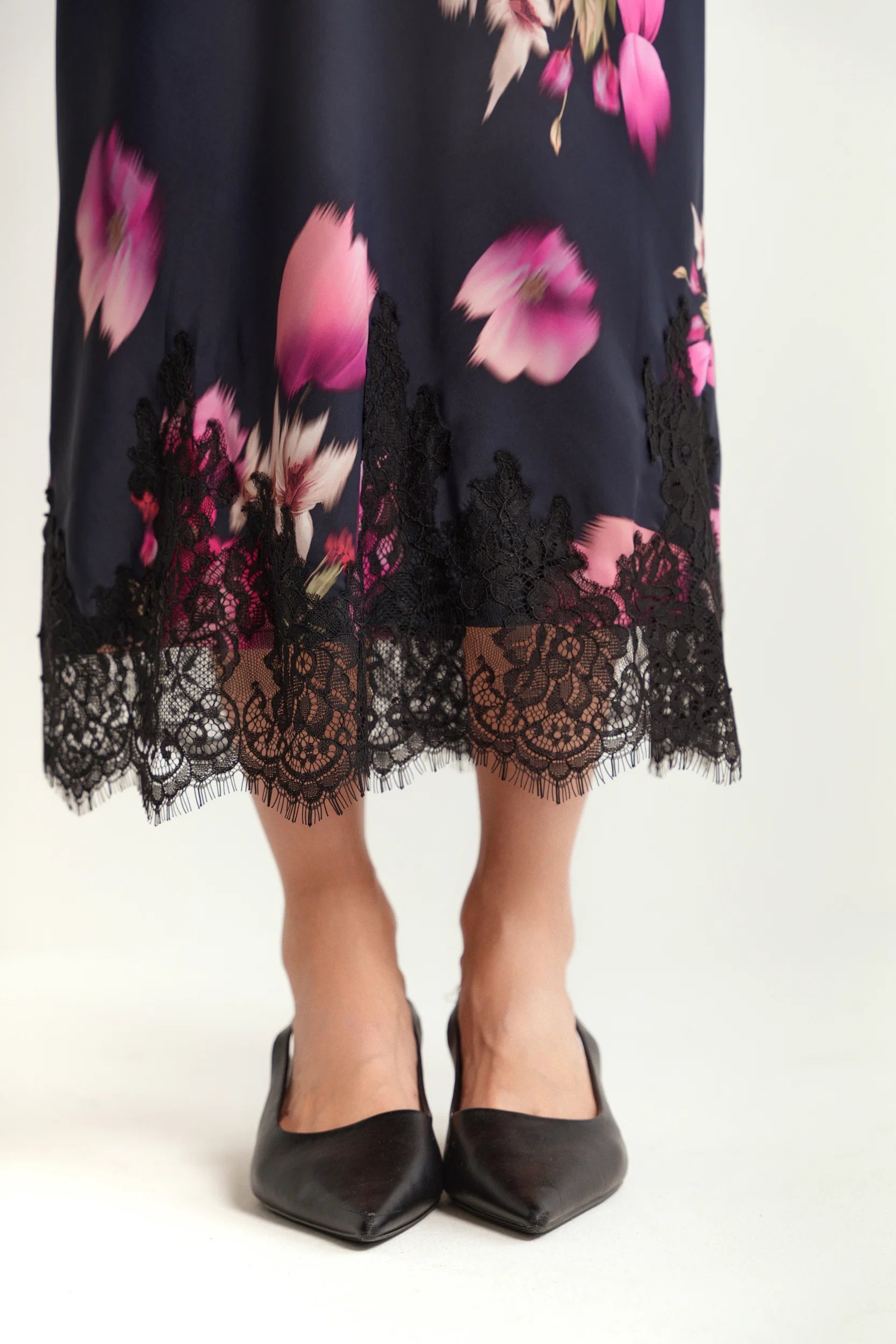 Slip Skirt With Lace