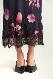 Slip Skirt With Lace