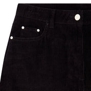 ESSENTIAL CORDUROY SKIRT-BLACK