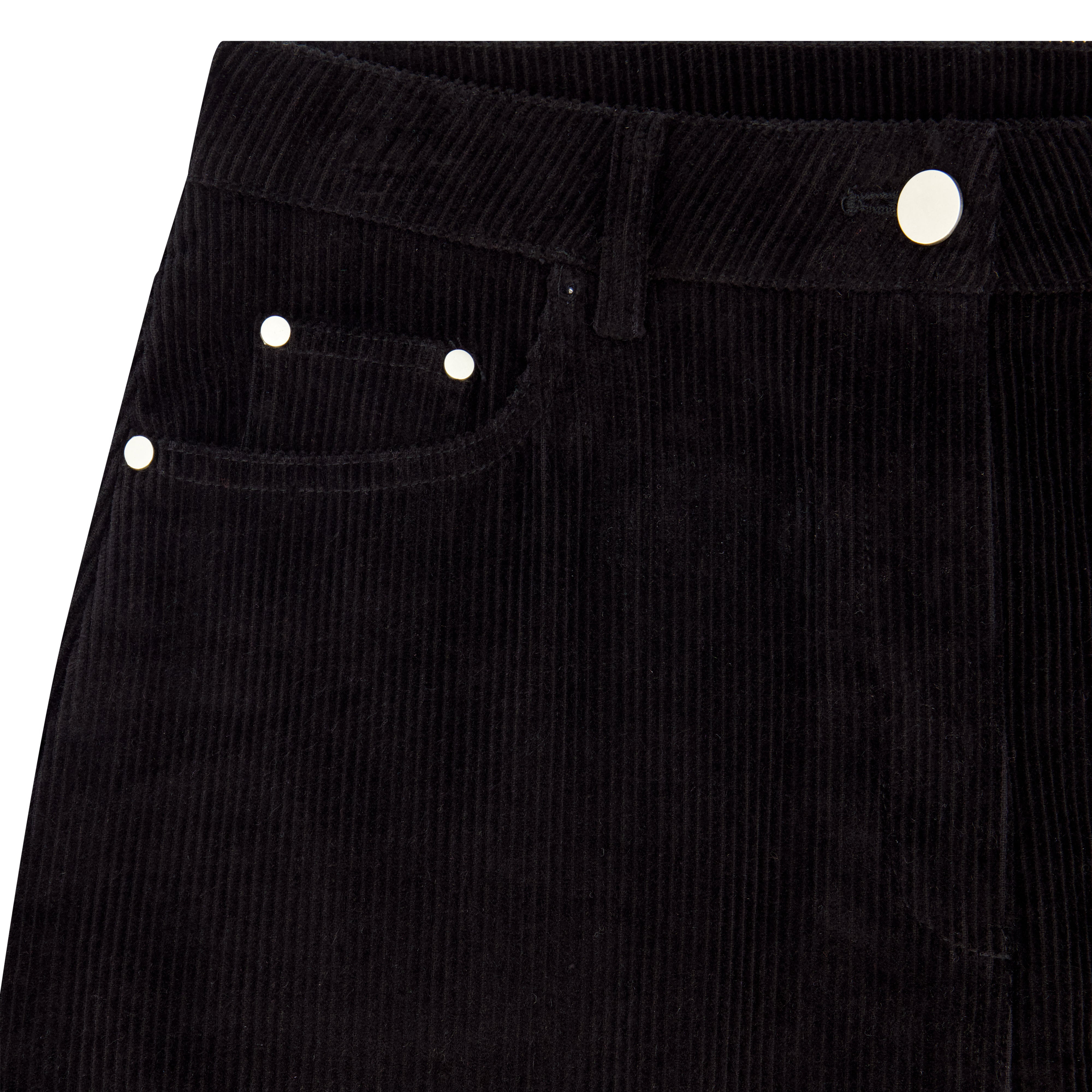 ESSENTIAL CORDUROY SKIRT-BLACK
