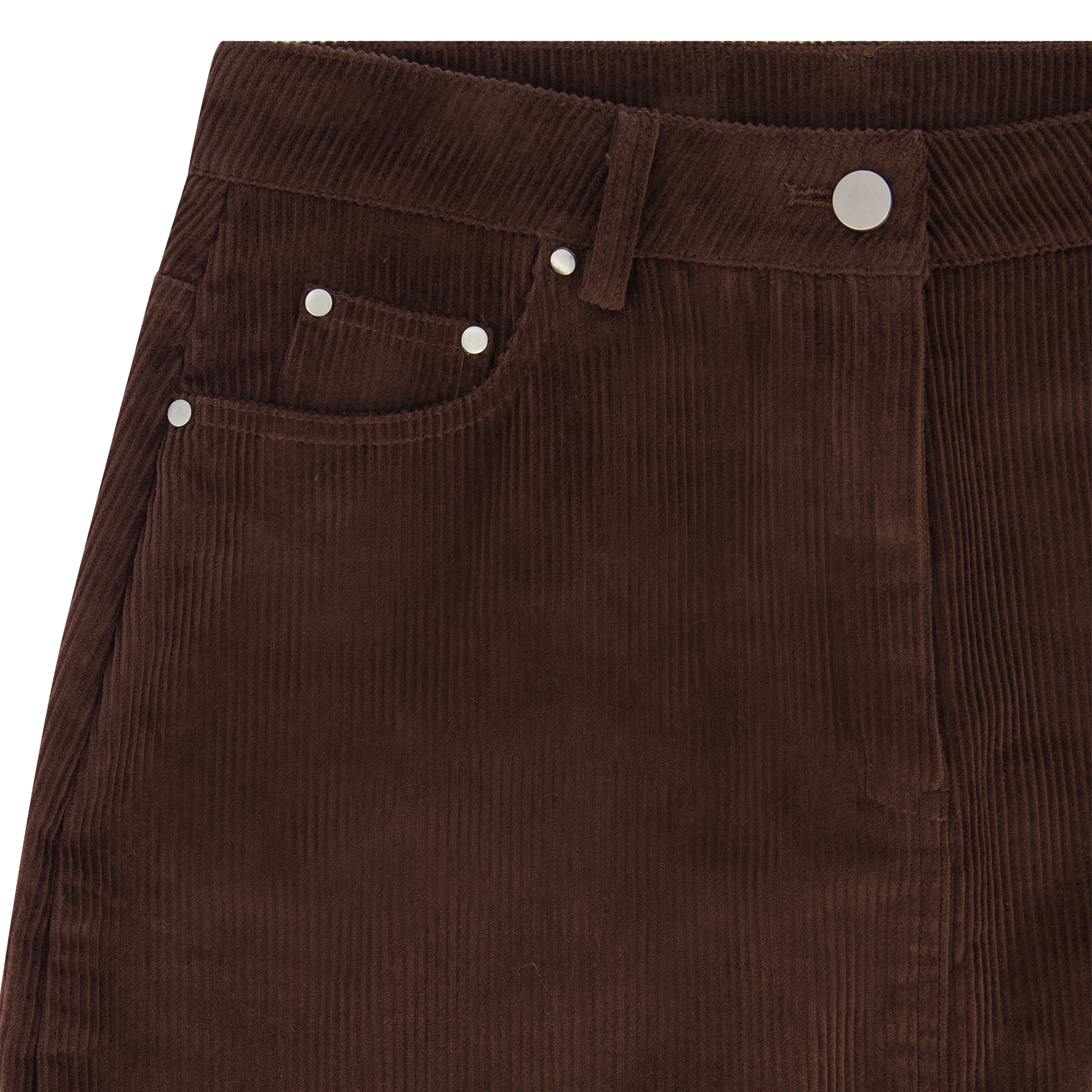 ESSENTIAL CORDUROY SKIRT-TAN