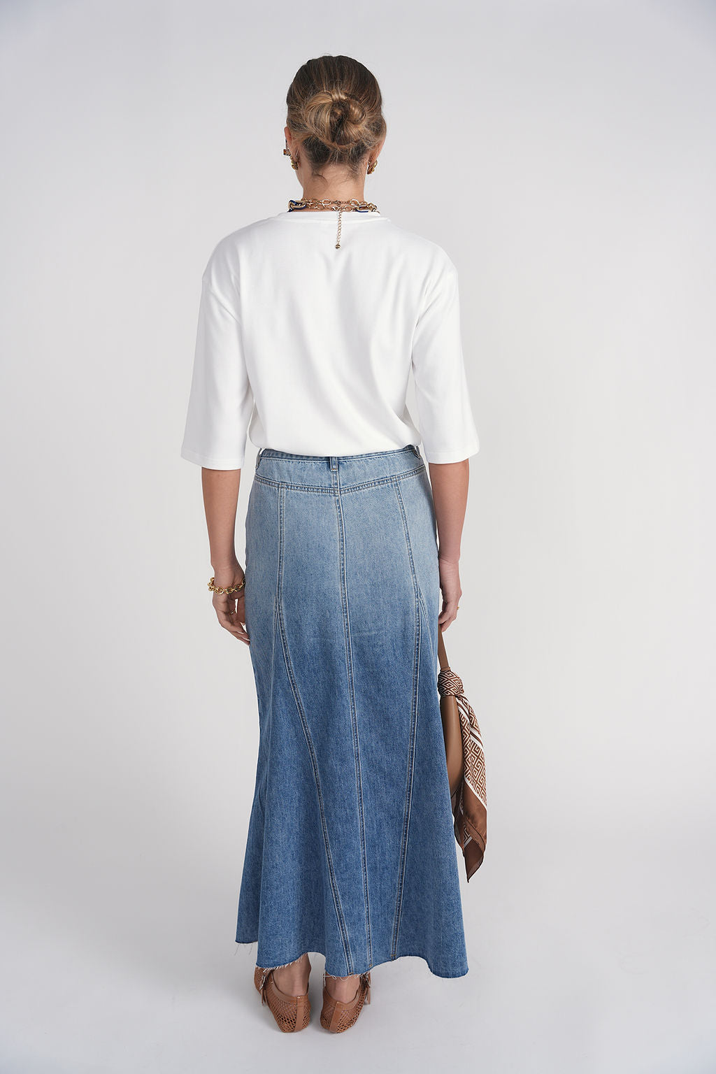 Rivv Skirt- Light Blue Denim