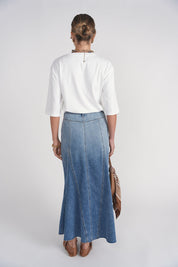 Rivv Skirt- Light Blue Denim